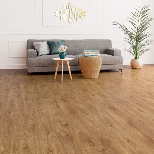 Çamsan Avangard Seri Asi Meşe 4005 laminat parke döşenmiş oda