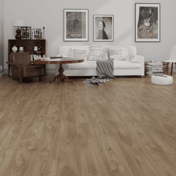 Çamsan Avangard Seri Tuna Meşe 4015 laminat parke döşenmiş oda