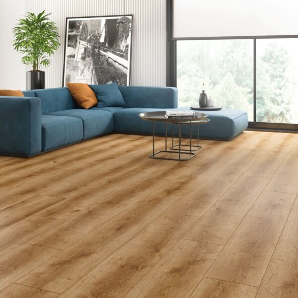 Çamsan Balkan Meşe 722 laminat parke salon uygulaması Balkan Meşe – 722