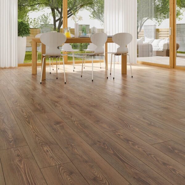 Çamsan Gloria Seri Fingal 6002 laminat parke döşenmiş oda