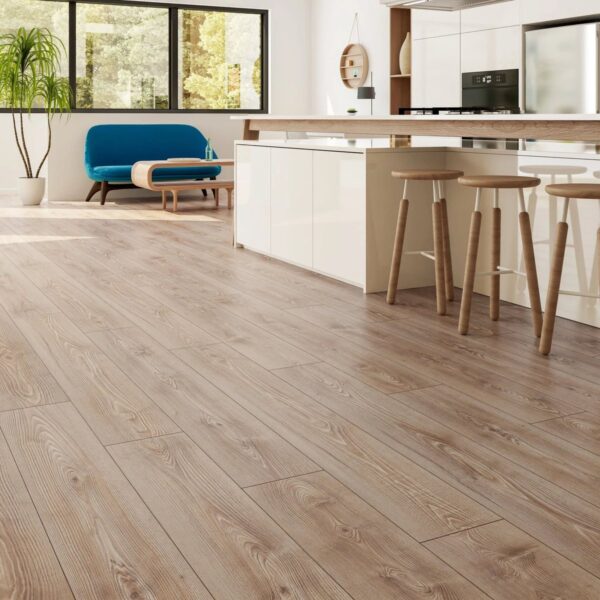 Çamsan Gloria Seri Hekla 6003 laminat parke döşenmiş oda