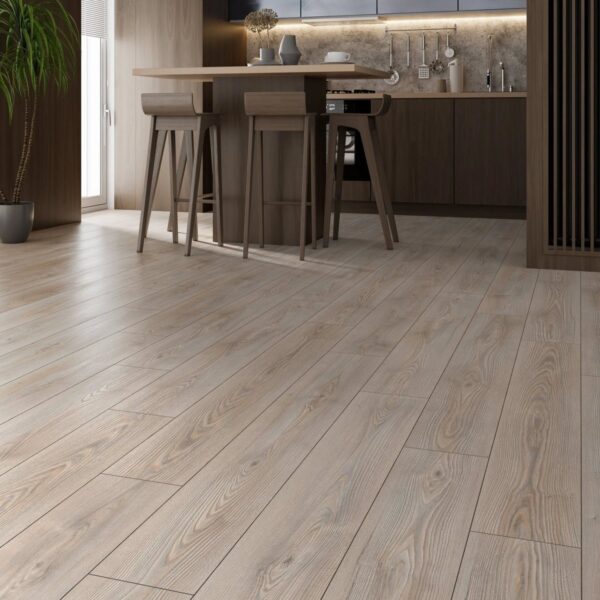 Çamsan Gloria Seri Mauna 6005 laminat parke döşenmiş oda