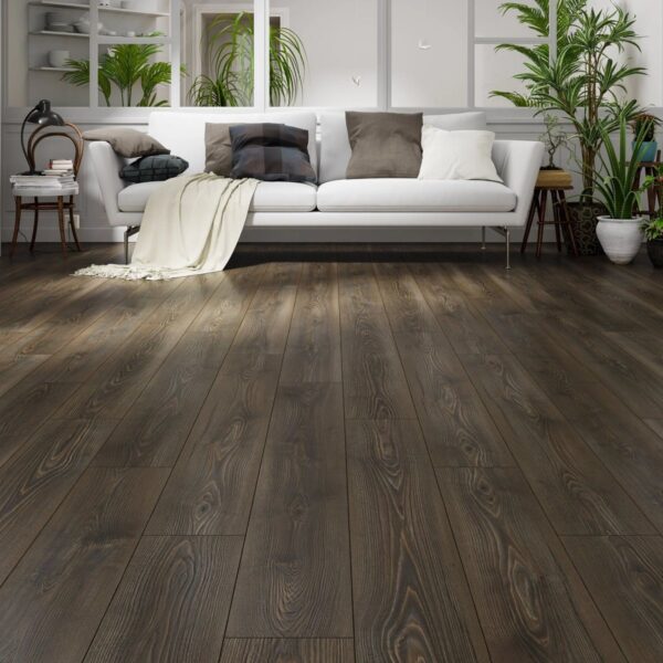Çamsan Gloria Seri Palmira 6000 laminat parke döşenmiş oda