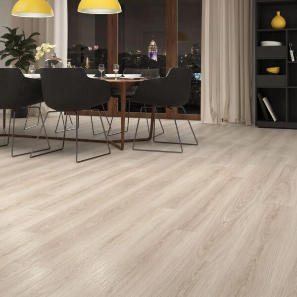 Çamsan Klasik Seri Milas Meşe 1500 laminat parke döşenmiş oda