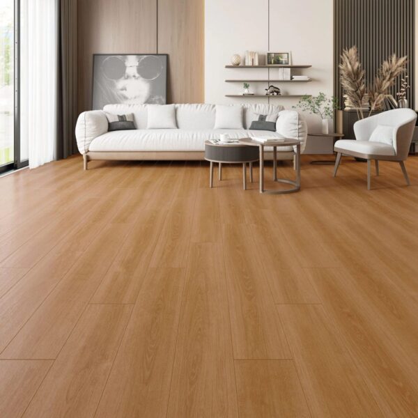 Çamsan Modern Long Seri Filibe Meşe 4541 laminat parke döşenmiş oda
