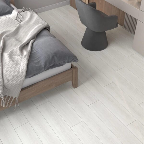 Çamsan Modern Long Seri Luna Meşe 734 laminat parke döşenmiş oda