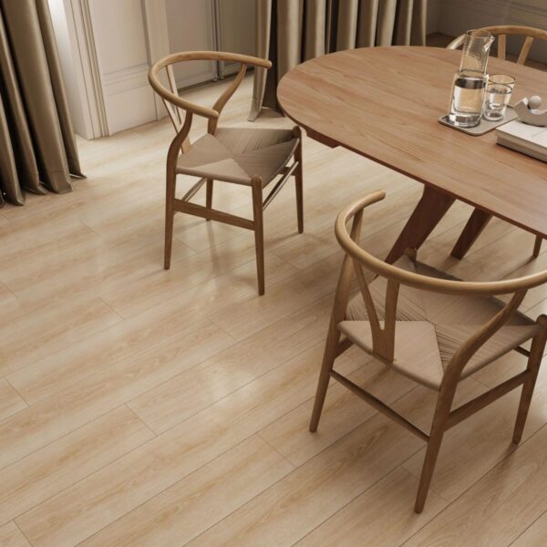 Çamsan Modern Long Seri Mira Meşe 730 laminat parke döşenmiş oda