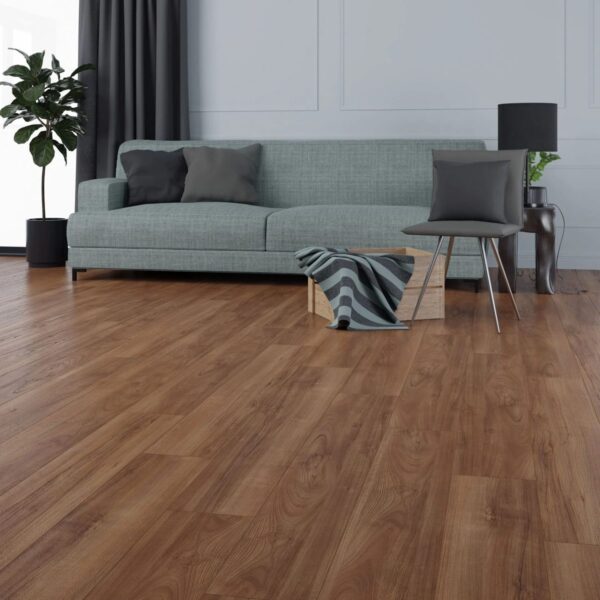 Çamsan Platinum Seri Amerikan Ceviz 2104 laminat parke döşenmiş oda