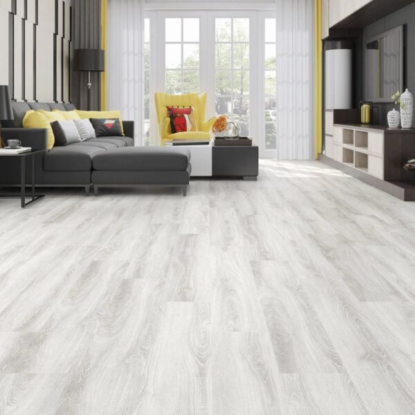Çamsan Silver Seri Burgaz Meşe 5006 laminat parke döşenmiş oda