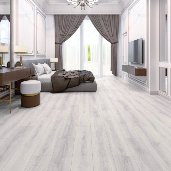 Çamsan Silver Plus Seri Burgaz Meşe 5006 laminat parke döşenmiş oda