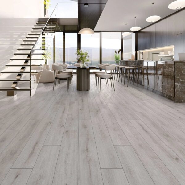 Çamsan Silver Plus Seri Liva Meşe 5003 laminat parke döşenmiş oda