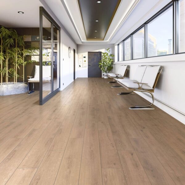 Çamsan Silver Plus Seri Sakarya Meşe 5002 laminat parke döşenmiş oda