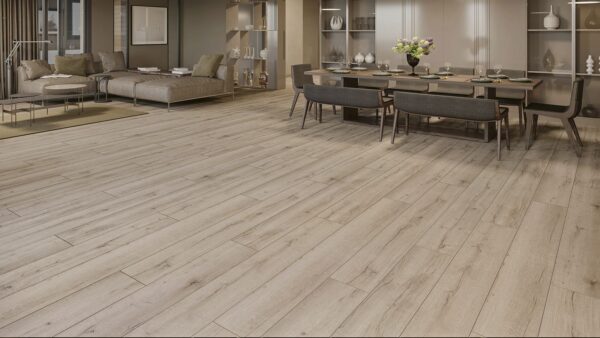Yıldız Entegre VarioClic Premium XL Cide PE-695 laminat parke döşenmiş oda