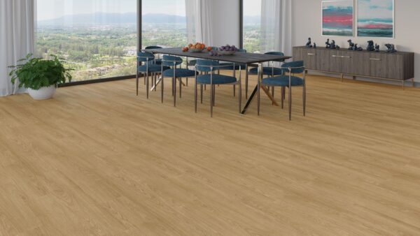Yıldız Entegre TerraClick Jasper Meşe T-31A laminat parke döşenmiş oda