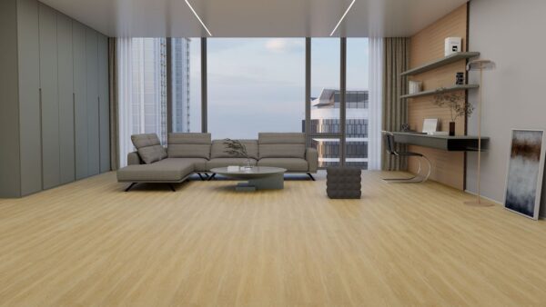 Yıldız Entegre TerraClick Likya T-01S laminat parke döşenmiş oda